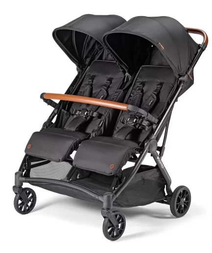 Bēbee Twin | Lightweight Double Stroller BLACK